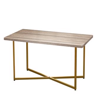 咖啡桌环保人造木制桌面，易于组装的咖啡桌轻奢，现代简约客厅，多功能存储茶几