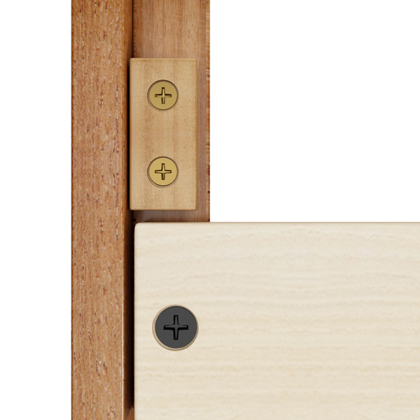 大号木质平台床架，无需盒形弹簧，坚固的木板支撑，易于组装-9