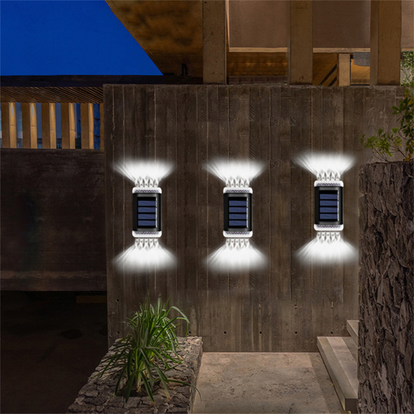 （带电）LED太阳能壁灯台阶灯 白光 4pcs(周末不发货)-3