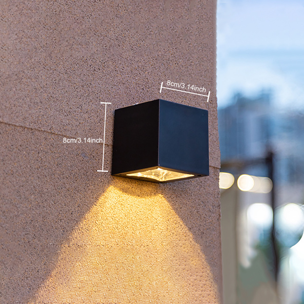 (带电)新款LED太阳能壁灯 暖光+彩光2色模式-20