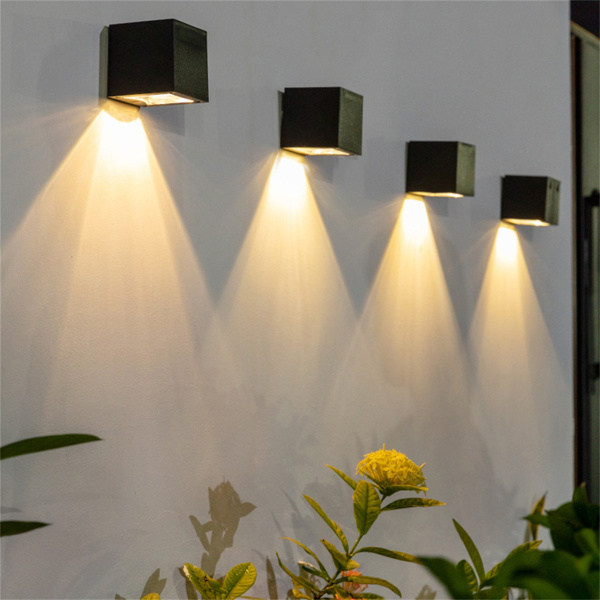 (带电)新款LED太阳能壁灯 暖光+彩光2色模式-11
