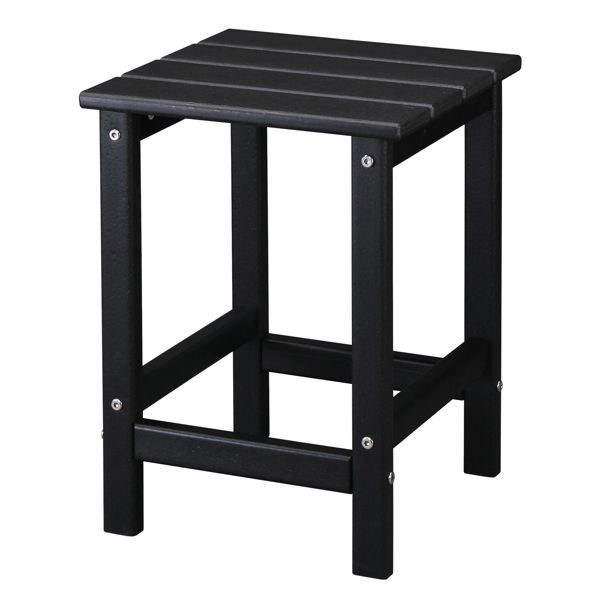  38*38*45.5cm 单层 方形 黑色 HDPE边桌 N001-7