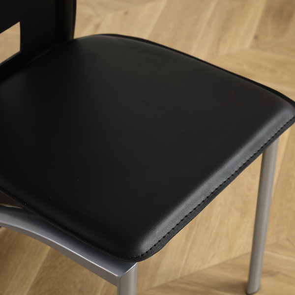 110CM黑清色餐桌套装（本产品将拆分成两个包裹）桌腿为黑色，(替换编码82947862)-27