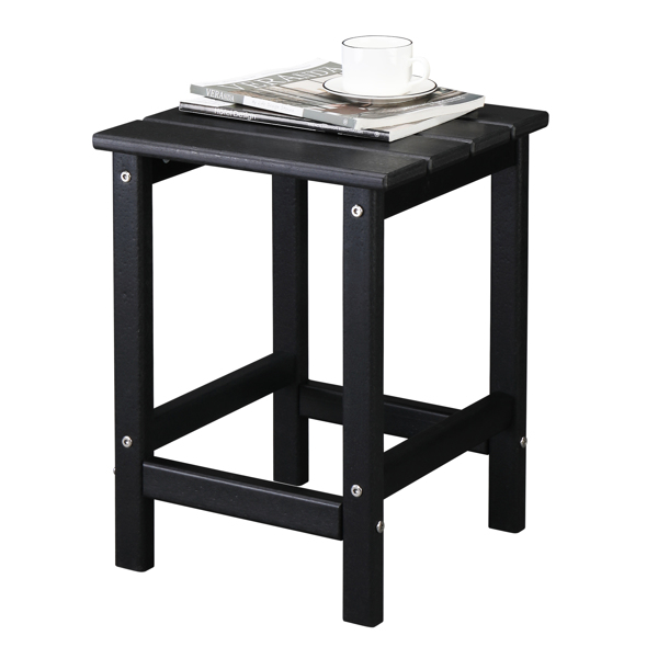  38*38*45.5cm 单层 方形 黑色 HDPE边桌 N001-10