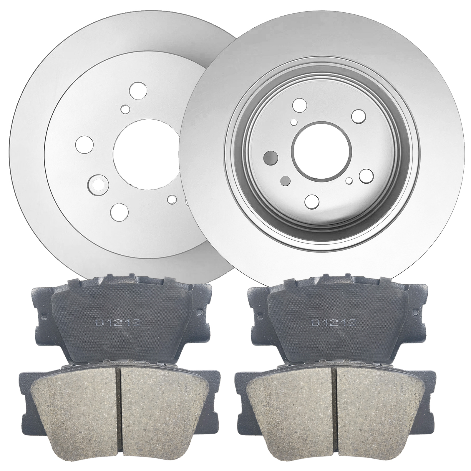 Rear Brake Rotors Ceramic Pads for 2013 2014 2015 2016 2017 Toyota Avalon Camry