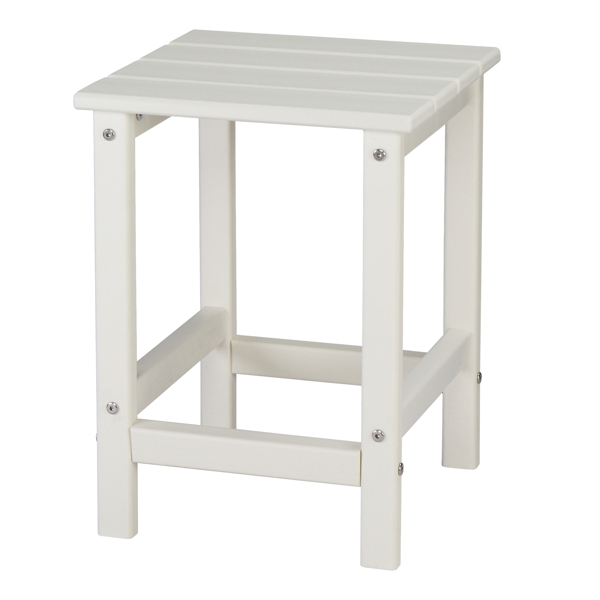  38*38*45.5cm 单层 方形 白色 HDPE边桌 N001-8