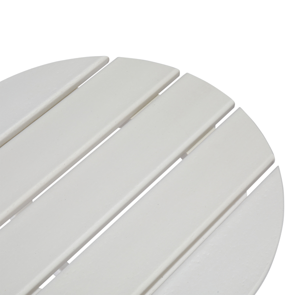  45.5*45.5*45.5cm 单层 圆形 白色 HDPE边桌 N001-11