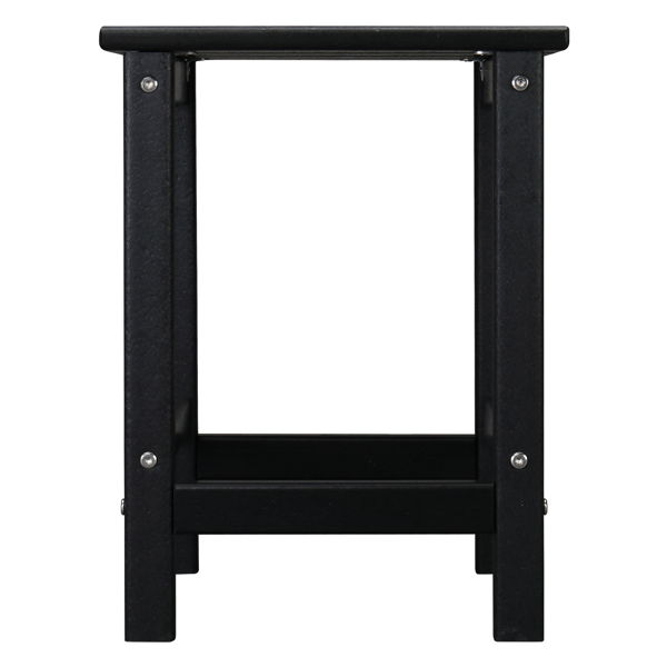  38*38*45.5cm 单层 方形 黑色 HDPE边桌 N001-2