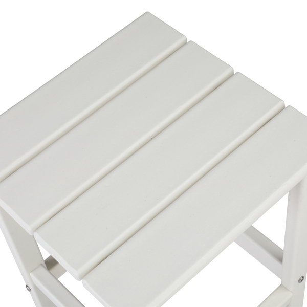  38*38*45.5cm 单层 方形 白色 HDPE边桌 N001-15
