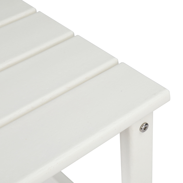  38*38*45.5cm 单层 方形 白色 HDPE边桌 N001-13