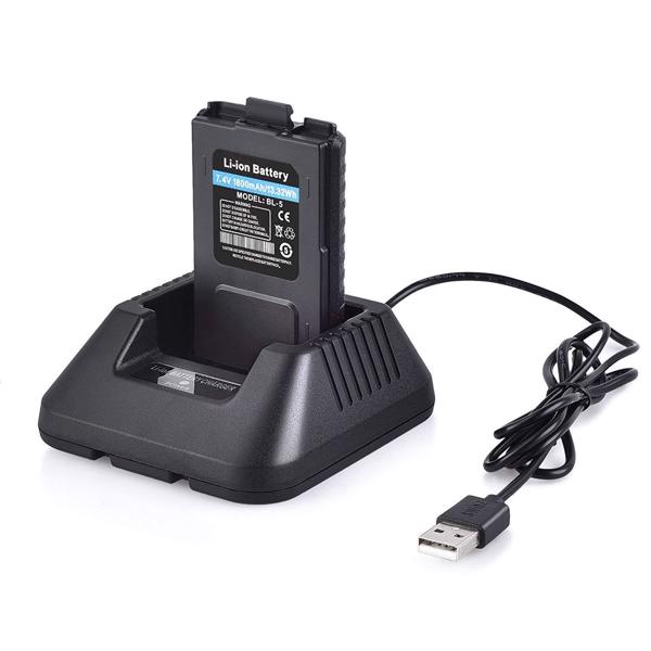  USB BF-UV5R 5.00W 1800mAh 模拟对讲机 手持一体充带耳机 成人-9