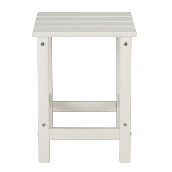  38*38*45.5cm 单层 方形 白色 HDPE边桌 N001-4