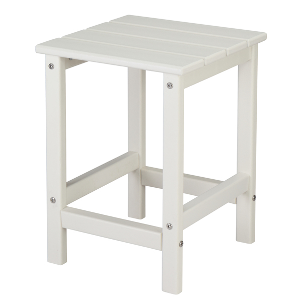  38*38*45.5cm 单层 方形 白色 HDPE边桌 N001-1