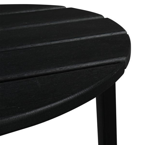  45.5*45.5*45.5cm 单层 圆形 黑色 HDPE边桌 N001-13