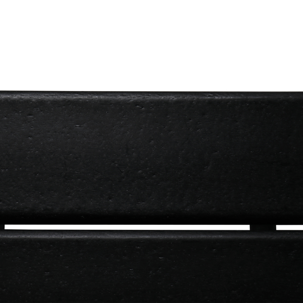  38*38*45.5cm 单层 方形 黑色 HDPE边桌 N001-15