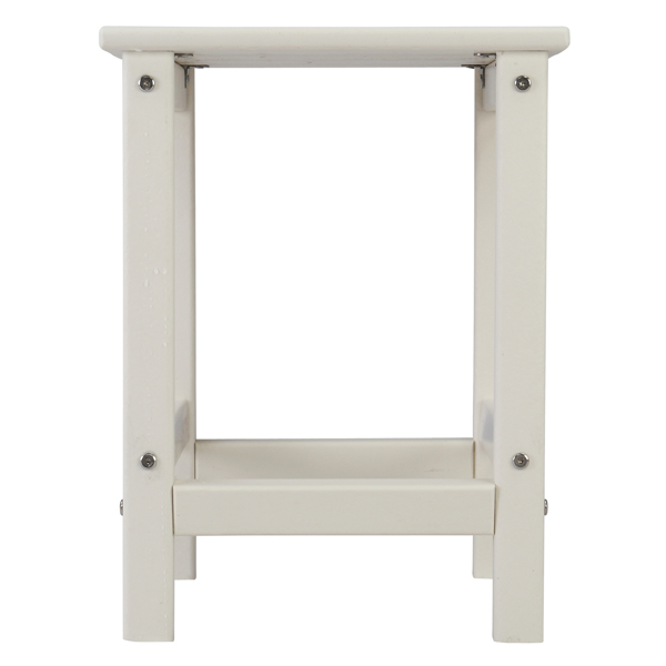  38*38*45.5cm 单层 方形 白色 HDPE边桌 N001-2