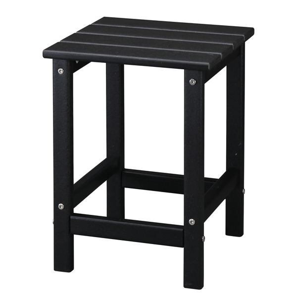  38*38*45.5cm 单层 方形 黑色 HDPE边桌 N001-8