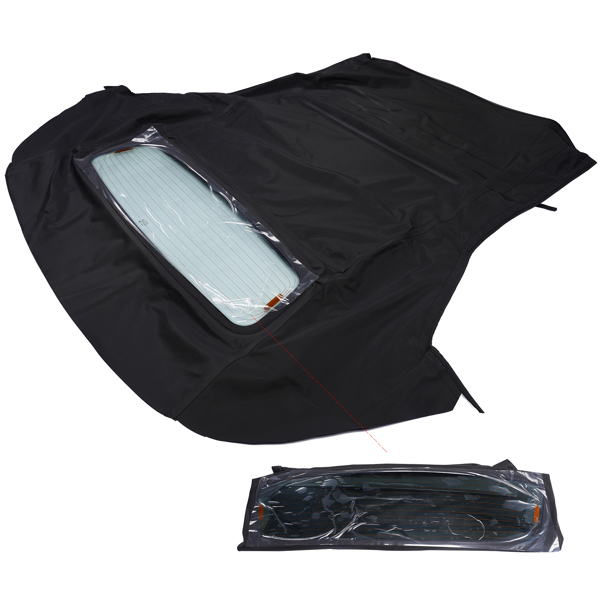 软顶敞篷 Convertible Soft Top w/Heated Glass Window for Ford Mustang 2005-2014 Black, Sailcloth 00422-94 MPDY2635 10-11-MUS-023-5