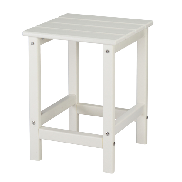  38*38*45.5cm 单层 方形 白色 HDPE边桌 N001-9