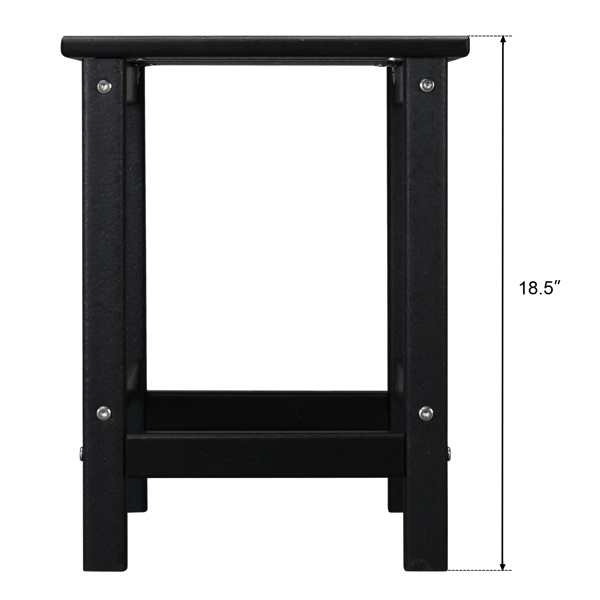  38*38*45.5cm 单层 方形 黑色 HDPE边桌 N001-31