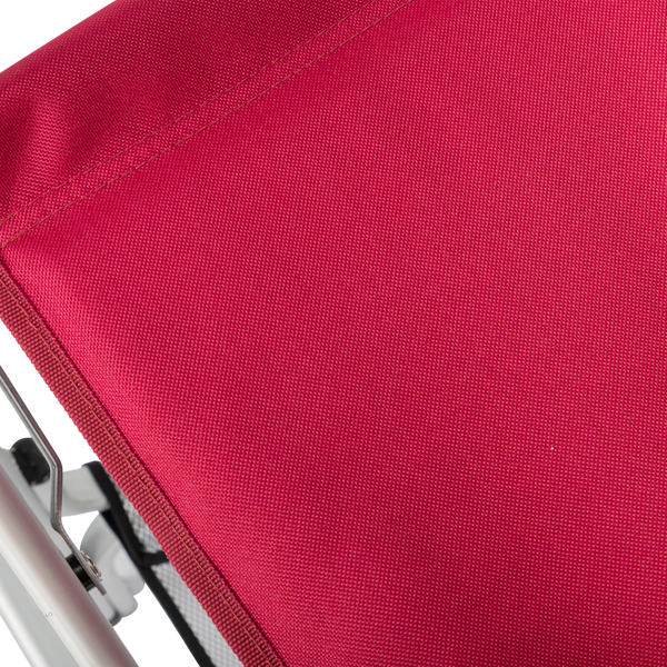  银白 光亮氧化/铝扁管  玫红色牛津布 便携袋 导演椅 116*60*49cm 120kg N001-15