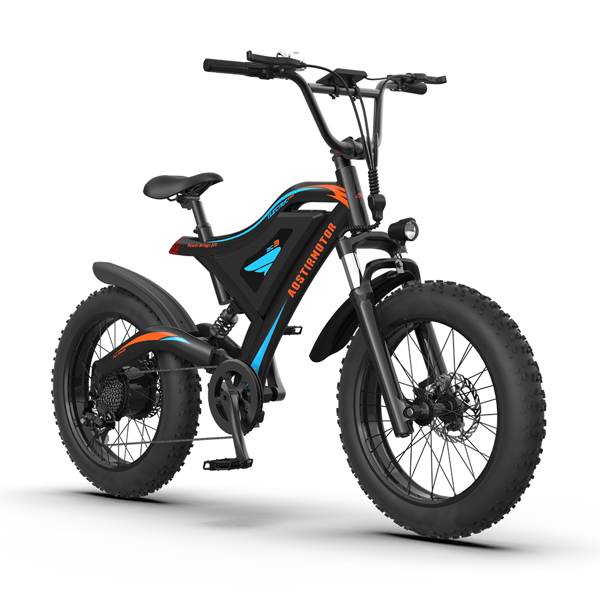 AOSTIRMOTOR 20" 新款电动自行车山地车助力车自行车500W电机48V15Ah可拆卸锂电池 S18-MINI  新款-2
