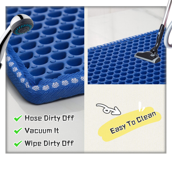 双层米粒状猫砂垫，猫砂清洁垫，猫砂盆垫子防溅垫过滤垫(JYD-GT-MSD-BLUE同款）-2