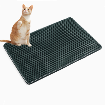 双层米粒状猫砂垫，猫砂清洁垫，猫砂盆垫子防溅垫过滤垫(JYD-GT-MSD-GREEN同款）