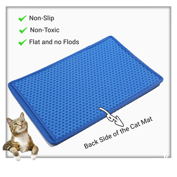 双层米粒状猫砂垫，猫砂清洁垫，猫砂盆垫子防溅垫过滤垫-10