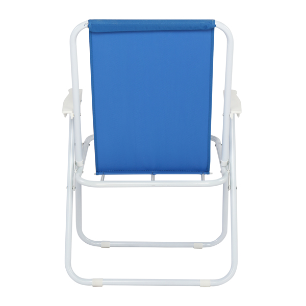  蓝色牛津布 沙滩椅 白色铁框架 52*54.5*75.5cm 100kg N001-26