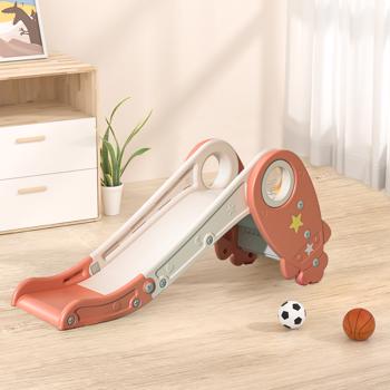 幼儿滑梯攀爬装置，适合室内室外3步独立滑梯，适合1-5岁儿童简易设置的婴儿玩具