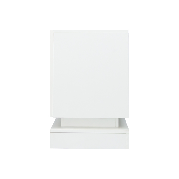  白色 烤漆面 刨花板 双门 电视柜 带LED灯 N001-34