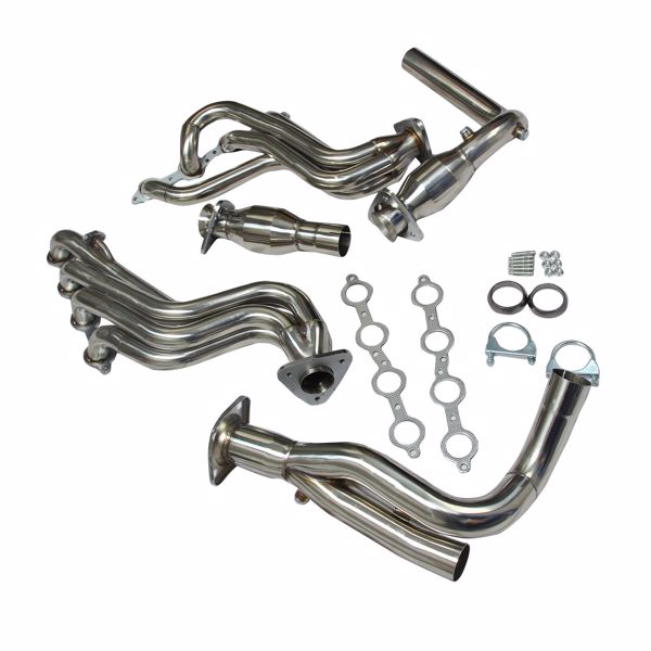 GMC/CHEVY GMT800 V8 ENGINE TRUCK/SUV STAINLESS MANIFOLD HEADER+Y-PIPE+GASKET MT001003（禁售temu&亚马逊）(不支持无理由退货)-1