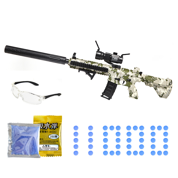 [亚马逊爆款]ASXCFE强烈推荐M416水弹枪 经典款凝胶球冲击波 儿童电动玩具枪 户外庭院活动射击游戏-1