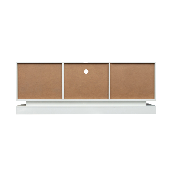  白色 烤漆面 刨花板 双门 电视柜 带LED灯 N001-14