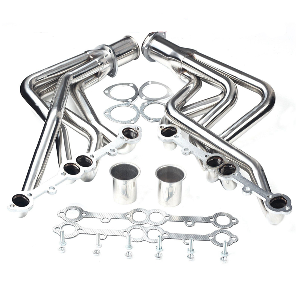 Exhaust Manifold Header for Chevy GMC 73-85 Small Block Long Tube 1-5/8 MT001016（禁售temu&亚马逊）(不支持无理由退货)-1