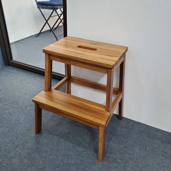 木制两步凳小尺寸矩形顶部厨房客厅餐桌沙发副凳客厅床边重量高达250磅-10