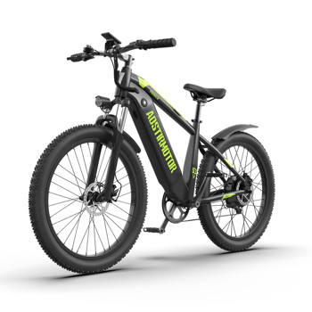 AOSTIRMOTOR新款26”750W电动自行车肥胎52V15AH成人可拆卸锂电池