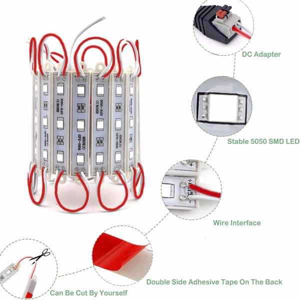 LED防水模组灯 ，一板60灯 10ft 红色(周末不发货)-3