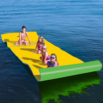 适用于游泳池、湖泊、海洋户外水上活动的三层漂浮便携式防撕裂水上活动垫