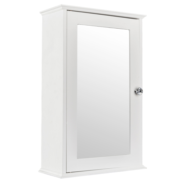  白色 油漆面密度板 单镜门 浴室壁柜 N201-6