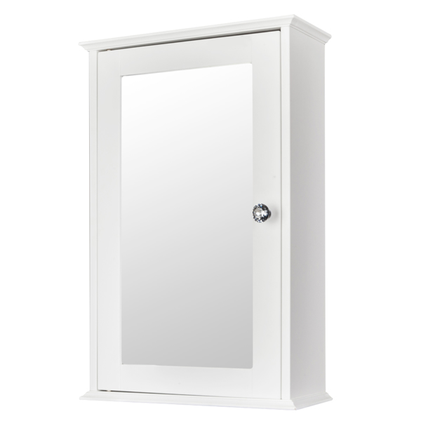  白色 油漆面密度板 单镜门 浴室壁柜 N201-4