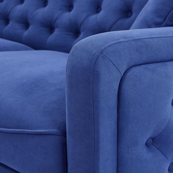77.95“海绵软垫沙发-蓝色（实木腿可拆卸）-10