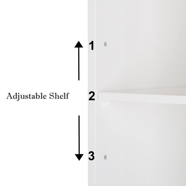  白色 油漆面密度板 单镜门 浴室壁柜 N201-11