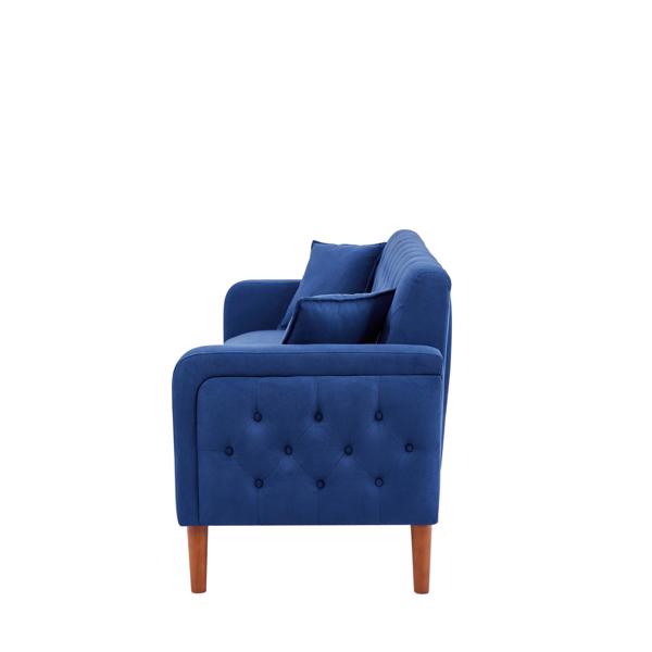 77.95“海绵软垫沙发-蓝色（实木腿可拆卸）-5