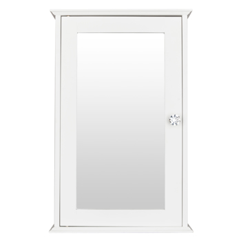  白色 油漆面密度板 单镜门 浴室壁柜 N201