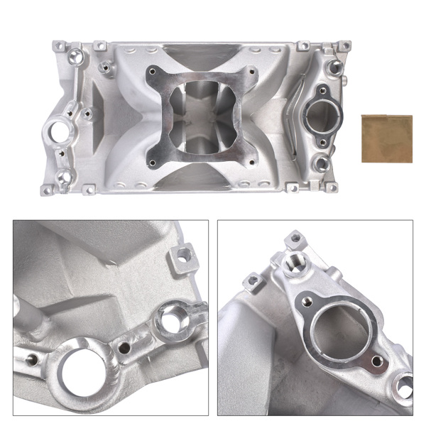  进气歧管 Vortec Single Plane High Rise Intake Manifold For Chevy SBC 350 3000-7500+ RPM-7