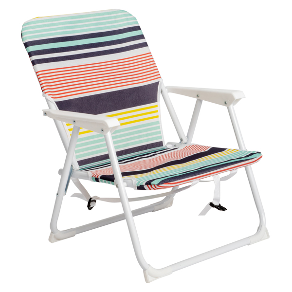  彩色 沙滩椅 牛津布  白色铁框架 小尺寸   56*60*63cm 100kg N001  -1