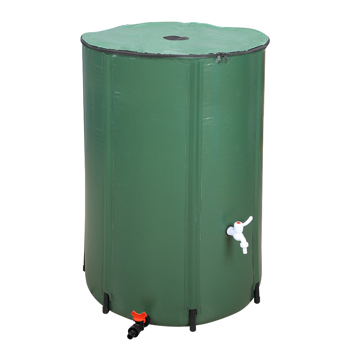  100Galion 绿色 PVC 集雨桶 70*70*98cm 圆柱形 庭院 欧洲 N001