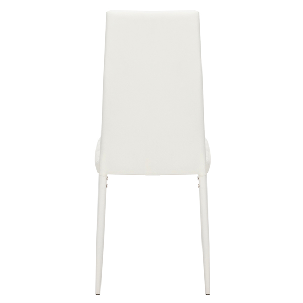 4pcs 高靠背横线餐椅 白色 + 简易餐桌玻璃桌面120*70*75CM 白色 餐桌椅套装（替换编码：76402543）-22